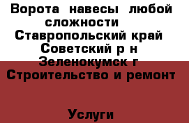 Ворота, навесы (любой сложности). - Ставропольский край, Советский р-н, Зеленокумск г. Строительство и ремонт » Услуги   